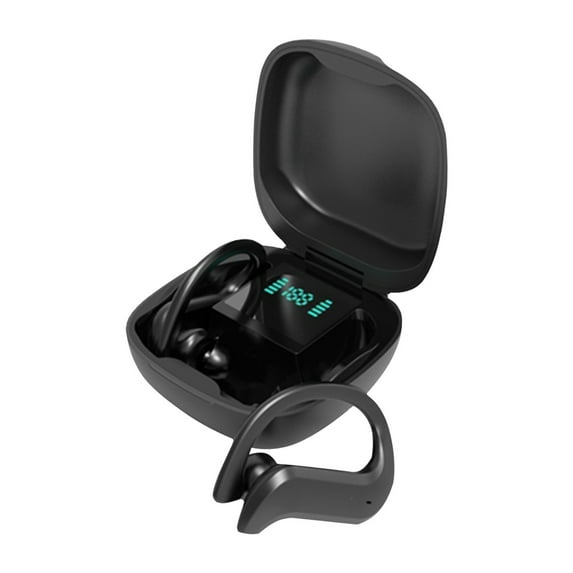 RBCKVXZ Bluetooth Earphones IPX5 Water Proof Wireless Earbuds with Wireless Charging Case, with Headset Built In Mic for Sport, Clear Calls, Work, Music Birthday Gifts, Black