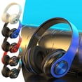 thumbnail image 1 of RBCKVXZ Bluetooth Headphones Subwoofer Bluetooth 5.1 Foldable Lightweight Wireless Over Ear Headset, HiFi Stereo Audio for Travel, Cellphone Laptop PC, 1 of 8