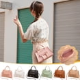 thumbnail image 1 of RBCKVXZ Brown Shoulder Bag for Women, Cute Soft PU Leather Small Crossbody Purses Handbags, Trendy Tote Purses for Women, 1 of 9