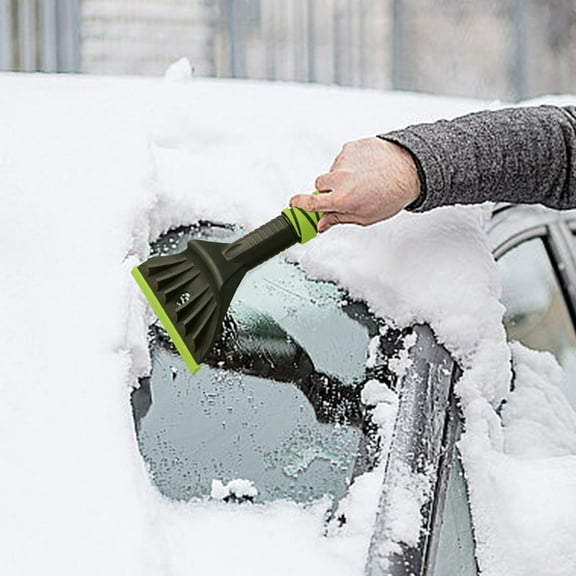 RBCKVXZ Car Windshield Ice Scrape 12.6" Long Snow Removal Scraper with Sponge Grip, Windshield Cleaner Tool Winter Car Accessories (Green)