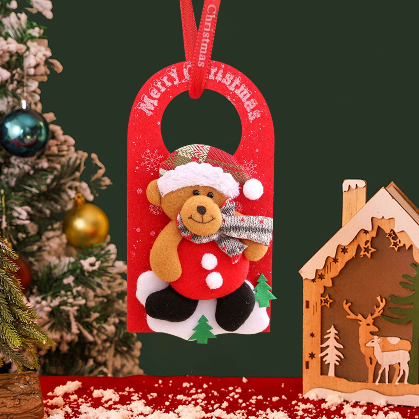 RBCKVXZ Christmas Decorations Under 5.00 Clearance, Christmas Door