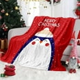 thumbnail image 1 of RBCKVXZ Christmas Throw Blanket - 27x39 Inch Holiday Christmas Reindeer Snowflakes Fleece Blanket, Soft, Plush, Warm Winter Cabin Throw (Christmas Red), 1 of 6