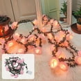 thumbnail image 1 of RBCKVXZ Flower Garland Rose Vines, 9.8Ft Flowers Vines for Bedroom with 20 LED String Lights, Hanging Flower Vines Floral Garland Decorations for Room Table Wedding Decor, 1 of 8