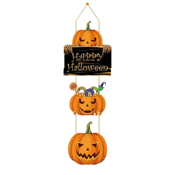 RBCKVXZ Halloween Decorations Indoor Outdoor, Halloween Hanging Decorations, Pumpkins, Ghost Decorations Interior And Exterior Patio Decorations, Fall Decorations for Home
