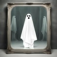thumbnail image 1 of RBCKVXZ Halloween Decorations Window Clings Decor, Funny Cute White Ghosts Silhouette Halloween Window Decals Indoor, School Home Office Party Supplies for Glass Windows, Mirror, 1 of 8