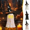 thumbnail image 1 of RBCKVXZ Halloween Hat-Wearing Ghost Light Witch Hat Ghost Figurine For Spooky Decor, 1 of 5