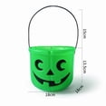 thumbnail image 1 of RBCKVXZ Halloween Pumpkin Bucket 1Pc Small Plastic Pumpkin Bucket For Kids Pumpkin Bucket Pumpkin Pail Halloween Candy Bucket Halloween Pumpkin Basket -Green, 1 of 9