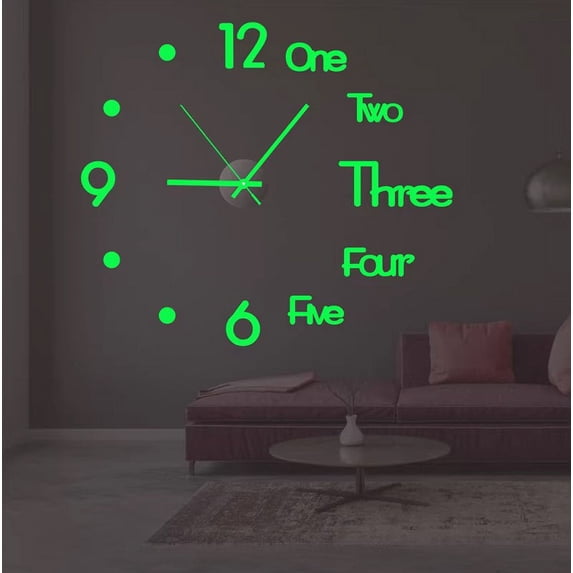 RBCKVXZ Home Decor,Frameless DIY Wall Mute Clock Mirror Surface Sticker Home Office Decor,Home Essentials