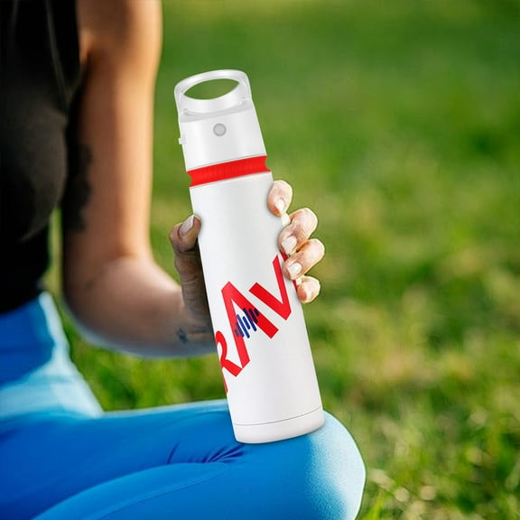 RBCKVXZ Insulated Water Bottle With Built - In Bluetooth Speaker - Portable - Heavy Gift With LED Light IPX5 Waterproof