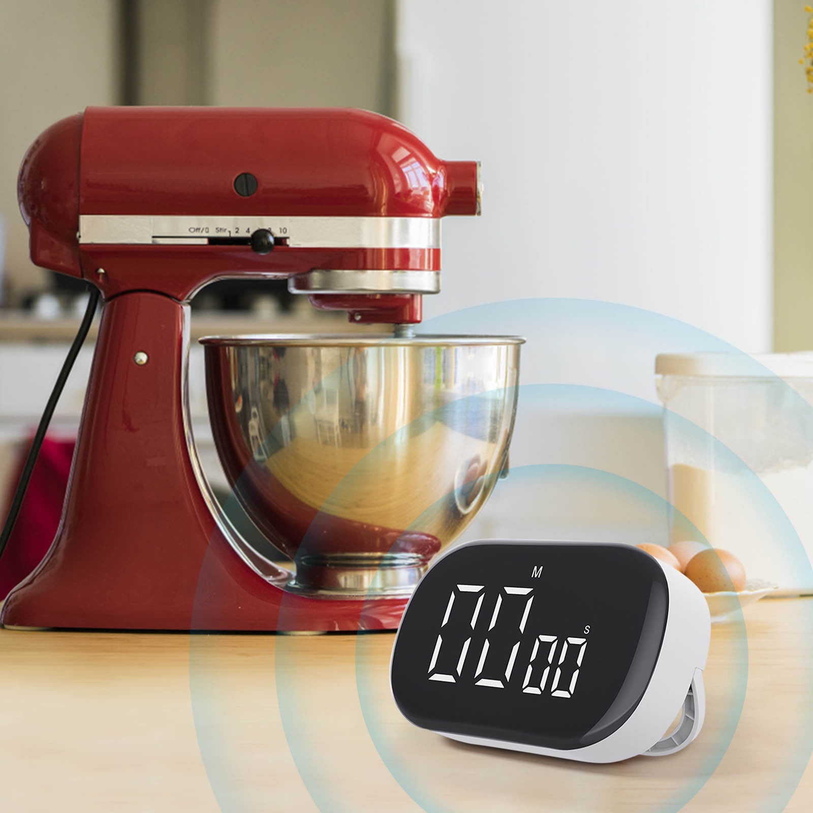 RBCKVXZ Kitchen Timer Electronic Countdown Timer Large Screen Silent ...