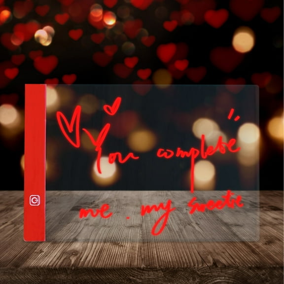 RBCKVXZ Large Acrylic Night Light Night Market Stall Luminous Light Board DIY Menu Children's Painting Message Board 100ml