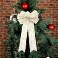 thumbnail image 1 of RBCKVXZ Large Christmas Bows for Wreath Tree 10x16 Inch, Pre-Tied Wired Ribbon, Winter Decorative Christmas Tree Topper Bow for Front Door Indoor Outdoor Xmas Decorations, 1 of 6