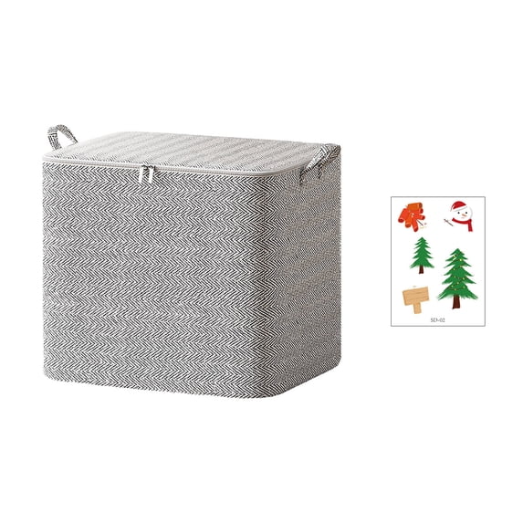 RBCKVXZ Large Clothes Storage, 110L Storage Bag Storage Containers Storage Bin Box with Handle Blanket Organization for Bedroom Closet Comforter Sheets Pillow Zipper Foldable (Beige)