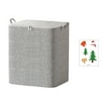 thumbnail image 1 of RBCKVXZ Large Clothes Storage, 220L Storage Bag Storage Containers Storage Bin Box with Handle Blanket Organization for Bedroom Closet Comforter Sheets Pillow Zipper Foldable (Beige), 1 of 6