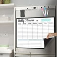 thumbnail image 1 of RBCKVXZ Magnetic Dry Erasable Calendar for Fridge - Reusable Monthly/Weekly Planner | Complete Set with 3 Markers & Eraser, Kitchen Refrigerator Board for Home Office Organization, 1 of 6