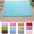 thumbnail image 1 of RBCKVXZ Memory Foam Bathroom Rugs, Super Water Absorbent, Non-slip, Thick, Washable, Dries Quickly Bath Mat (20x32,Light Blue), 1 of 6