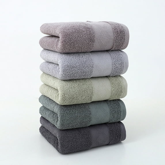 RBCKVXZ Multicolor Bath Towels 13x28 Inch, Cotton Towel Set for Bathroom, Hotel, Gym, Spa, Thick Soft Extra Absorbent Quickly Dry 5 Pack