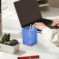 thumbnail image 1 of RBCKVXZ Pen Holder Cup for Desk, Metal Mesh Pencil Organizer Cup, Marker Tape Clip Scissors Container for Office Desk (Blue), 1 of 5