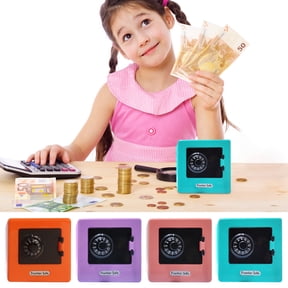 RBCKVXZ Pink Money Boxes Combination Lock Change Coin Saving Banknote Cash Piggy Deposit Safe Box Storage For Case