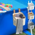 thumbnail image 1 of RBCKVXZ Poolside Storage Basket for Above Ground Pool, Hanging Pool Storage Organizer, Pool Accessories Organizer for Towels, Goggles, Toys (Grey), 1 of 7