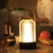RBCKVXZ Portable Birdcage Lamp-Touching Control, Cordless Battery Powered Lamp with LED Bulb, Table Lamps for Bedroom, Decorative Beside Lamp for Living Room Bathroom Shelf