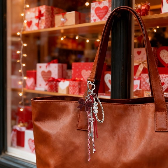 RBCKVXZ Red Bow Miu Bag Accessories Car Keychain
