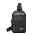 thumbnail image 1 of RBCKVXZ School Supplies, Versatile Chest Bag for Men - Outdoor Sports Travel Single Shoulder Bag - Oxford Fabric Water-Repellent Sling Bag, Back to School Supplies, Black, 1 of 9