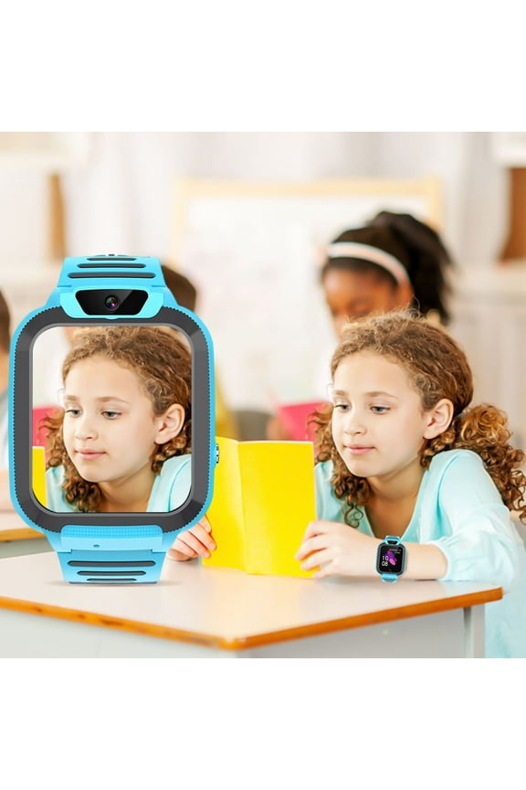 Smart Watch for Kids, Smart Watch Toys with Games Camera Video Recorder Music Alarm Calculator Calendar Flashlight Stopwatch Pedometer Gift Toys for 3-12 Years Old Boys and Girls (Blue)