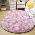 thumbnail image 1 of RBCKVXZ Soft Fluffy Bedroom Rugs, 31.5x47.2in Oval Purple Fluffy Rugs for Bedroom,Small Throw Rugs, Kids Room Carpet Modern Shaggy Area Rugs Home Decor, 1 of 9