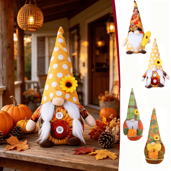 RBCKVXZ Soft Stuffed Rudolph Figurine Holding Corn Fall Harvest Tabletop Shelf Ornament Thanksgiving Farmhouse Home Decor Gift