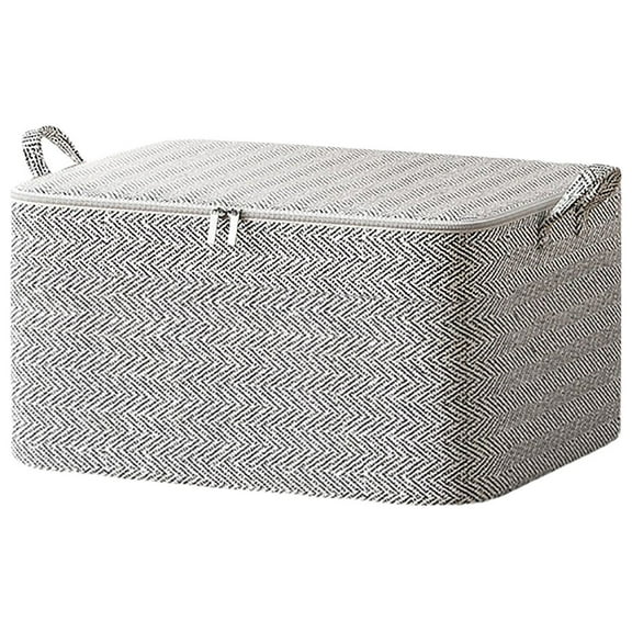 RBCKVXZ Storage Bags 17L Foldable with Zipper and Handle Closet Space Saver Stackable Bins Containers Moving Boxes Organizer for Clothes Outdoor Bedding Blankets Pillows Quilt(14"L x 10"W x 8"H)