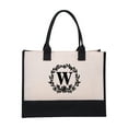 thumbnail image 1 of RBCKVXZ Storage,Women's Fashion Canvas Handbag Cotton Canvas Letter Beach Bag Fashion European and American Fashion Handbag Canvas Shopping Bag,Home Essentials, 1 of 1