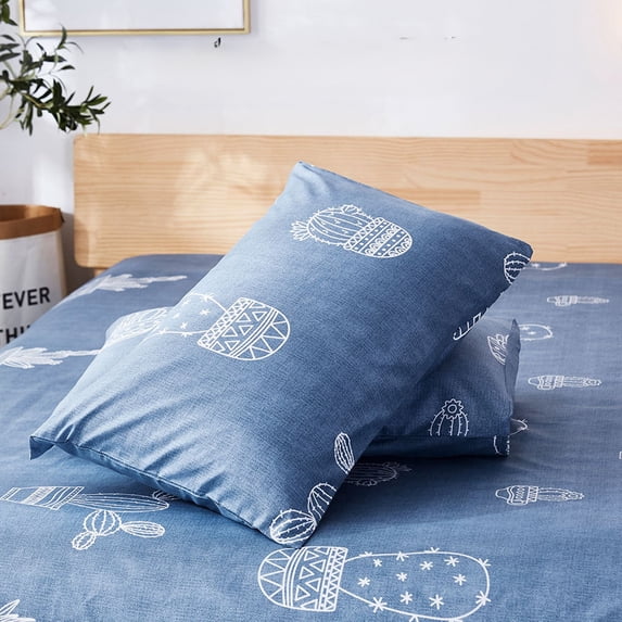 RBCKVXZ Super Soft Standard Size Pillowcase - 20x29 Inch Lightweight Printed Pillow Cases, Soft Breathable Cooling Pillowcase Decorative Pillow Cover (Blue)