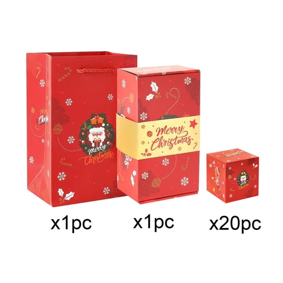 RBCKVXZ Surprise Gift Box Explosion Money Box for Cash, 2025 Merry Christmas Bouncing Gift Boxes for Birthday, Anniversary, Valentine (20 Bounces) (Red)