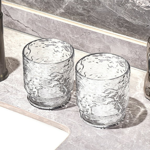 RBCKVXZ Toothbrush Holders, Bathroom Mouthwash Cups, Drinking Cup 300ml, Water Mug, Plastic Pen Holder (Clear)