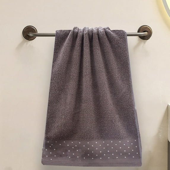 RBCKVXZ Towels 1 Pack Bath Towels 13 x 29 Inches Cotton, Larger & Lighter, Quicker to Dry, Lighter Weight, Super Soft and Absorbent, Perfects Bathroom Towels (Gray)