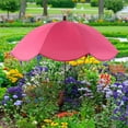thumbnail image 1 of RBCKVXZ Umbrellas for Outdoor Plants, Hot Pink Garden Umbrella Shade for Potted Plants and Garden Beds, Adjustable Angle Sun Shade, for Flowers, Backyard (50" Tall), 1 of 5