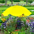 thumbnail image 1 of RBCKVXZ Umbrellas for Outdoor Plants, Yellow Garden Umbrella Shade for Potted Plants and Garden Beds, Adjustable Angle Sun Shade, for Flowers, Backyard (50" Tall), 1 of 5