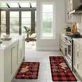 thumbnail image 1 of RBCKVXZ Valentine's Day Kitchen Mats Set of 2, Red Love Heart Decorative Kitchen Rugs Romantic Kitchen Mats for Floor Non Slip Anniversary Wedding Party Home Decor 16x24 and 16x47 Inch, 1 of 6