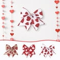 thumbnail image 1 of RBCKVXZ Valentines Day Wreath Bows Redses Heart Burlaps Bows For Wreaths Valentines Day Ribbon Bows Tree Topper Bow For Home Indoor Outdoor Decoration Wreath, 1 of 8