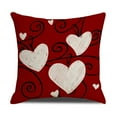 thumbnail image 1 of RBCKVXZ Valentines Pillow Covers 18x18 Inch Heart Valentines Day Decor Throw Pillow Covers Valentines I Love U Cushion Cases Decoration for Holiday Wedding Home Sofa Couch, 1 of 4