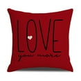 thumbnail image 1 of RBCKVXZ Valentines Pillow Covers 18x18 Inch Heart Valentines Day Decor Throw Pillow Covers Valentines I Love U Cushion Cases Decoration for Holiday Wedding Home Sofa Couch, 1 of 4
