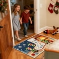 thumbnail image 1 of RBCKVXZ Winter Chirstmas Welcome-Doormat Outdoor-Entrance Front Door Mat, Seasonal Entryway-Rug Non-Slip Dirt-Trapping Indoor-Outside Porch Mat 16"x24" for Home Decor, 1 of 6