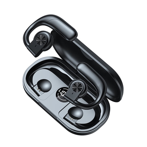 RBCKVXZ Wireless Bluetooth Earphones Open Ear Hanging Non In Ear Digital Sports Earphones Birthday Gifts, Black