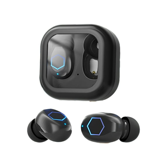 RBCKVXZ Wireless Bluetooth Headset Binaural Border Private Mode In-Ear Type for Bluetooth-Enabled Cell Phones and Tablets Birthday Gifts, Black