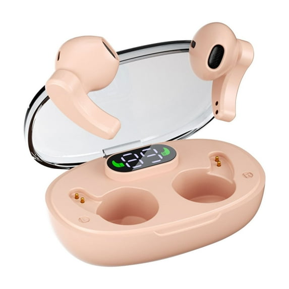 RBCKVXZ Wireless In Ear Low Latency Sports Stereo Fast Charging with Large Capacity Built-in Battery Noise Reduction Bluetooth Earphones Birthday Gifts, Pink
