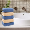 thumbnail image 1 of RBCKVXZ Yellow and Blue Bath Towels 5PCS, 14" x 30" - Cotton | Quick Dry | Lightweight | Thicken | 5 Piece Soft Towel Set | Bath Towels Face Towel Hand towel | Towel Gift Set for Home Bathroom, 1 of 1
