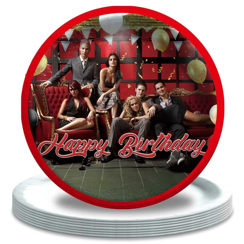 RBD/Rebelde Paper Plates Birthday Decorations Party Supplies Tableware Disposable Dinnerware