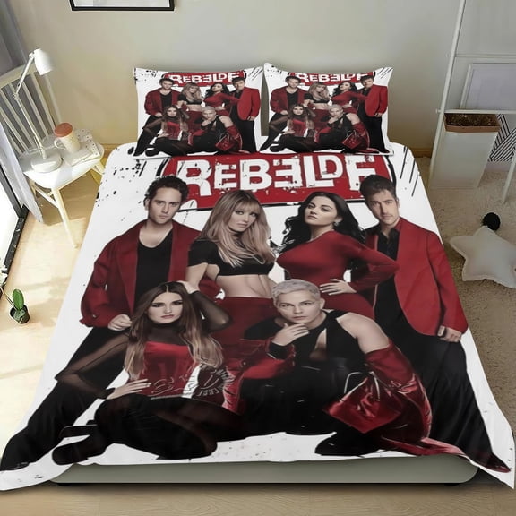 RBD Rebelde Themed Bed Sheet Set Three Piece Set 36x75 In ches Comfortable And Skin Friendly Unique Design Creating A Star Studded Night Home Decor Gifts For Family Friends fans
