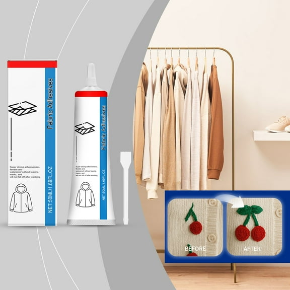 RBEK Fabric Glue Mighty Mend It Fabric Glue Liquid Strong Washable For And Patch Clothes Clothing Bonding